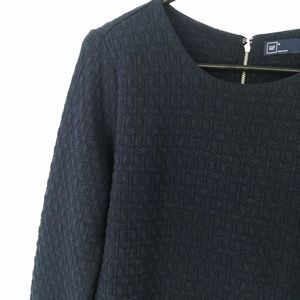 Gap Quilted Sweatshirt Zipper Closure